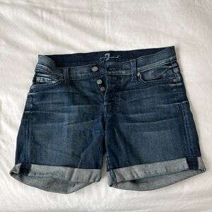 7 for all mankind jean shorts
